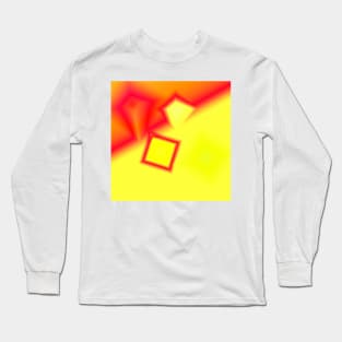 RED YELLOW ABSTRACT TEXTURE ART Long Sleeve T-Shirt